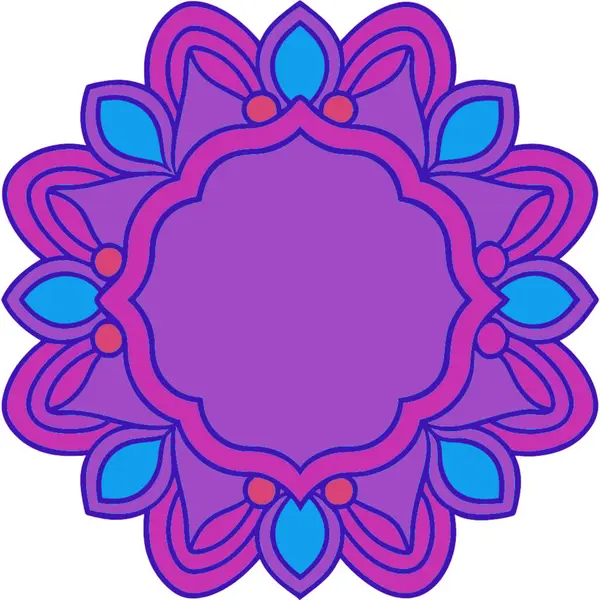 Beyaz arka planda güzel bir çiçek süsü. vektör illüstrasyonu