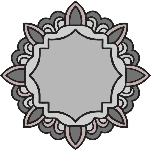 Bir çiçek süslemesinin vektör illüstrasyonu