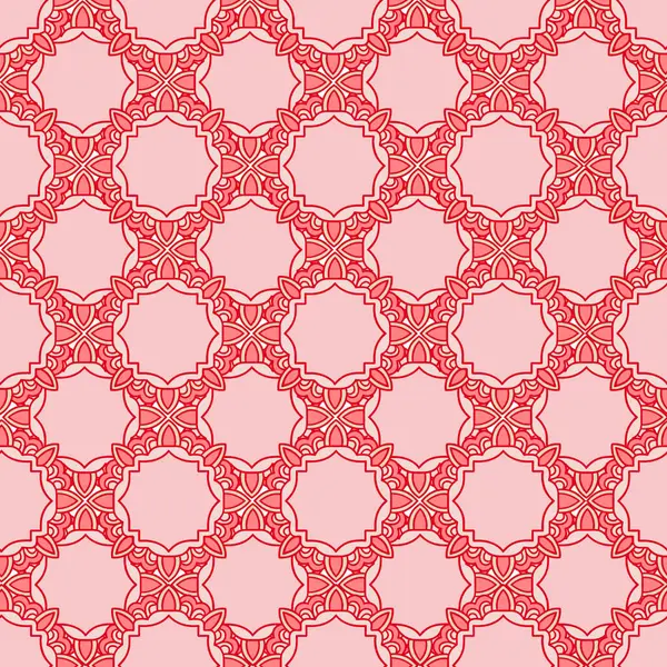 Kırmızı kalpli bir şablonun vektör çizimi