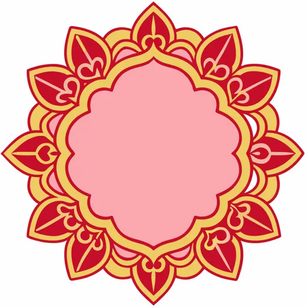 Bir mandala vektör illüstrasyonu