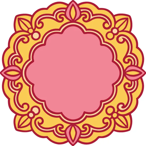 Çiçek Mandala vektör çizimi