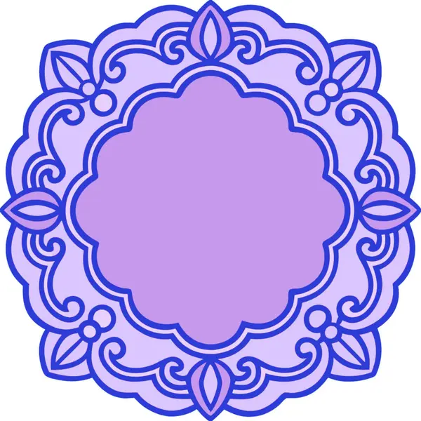 Beyaz arkaplanda mandala dekoratifi.