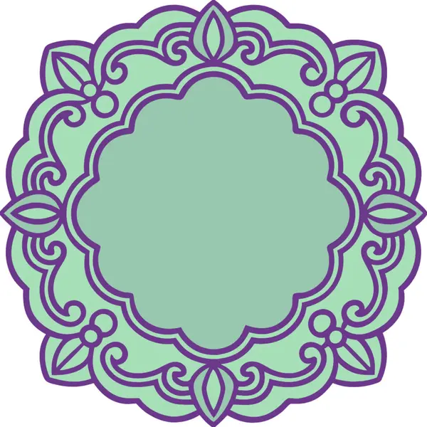 Mandala vektör süsü ve yuvarlak süs. Yuvarlak çiçekli doğu deseni. Baskı, tekstil, kumaş ve diğerleri için dekoratif tasarım.