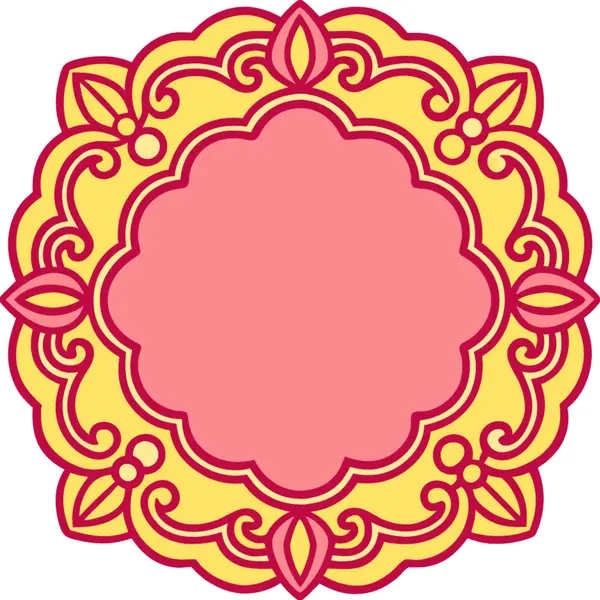 mandala. Hint süsü. vektör