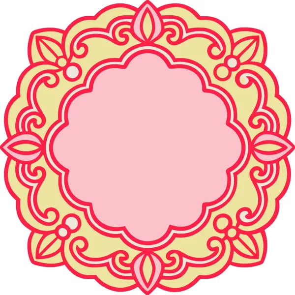 Çiçek mandala vektör çizimi