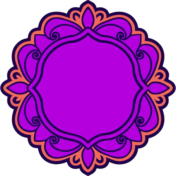 Dekoratif çiçek süsü. vektör illüstrasyonu.