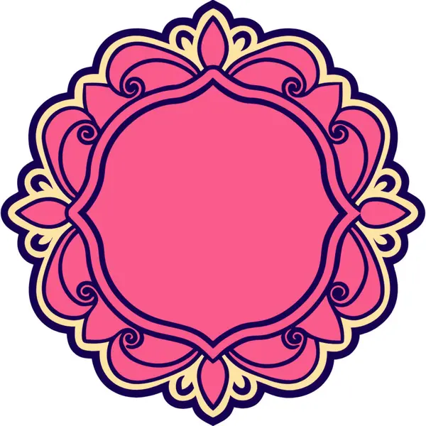 Dekoratif çiçek süsü vektör tasarımı.