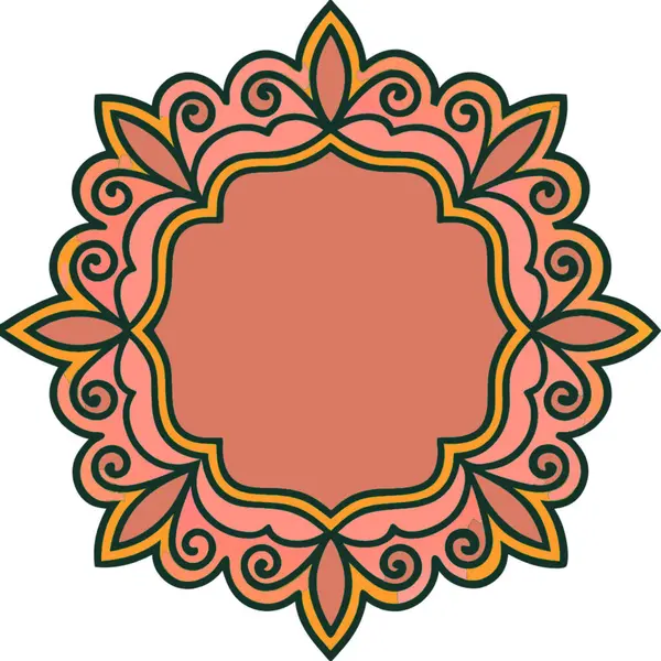 Dekoratif süs vektör çizimi