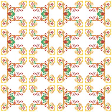 Çiçek süslemesinin vektörsüz deseni, kumaş, tekstil, web sitesi, ambalaj, duvar kağıdı tasarımı.