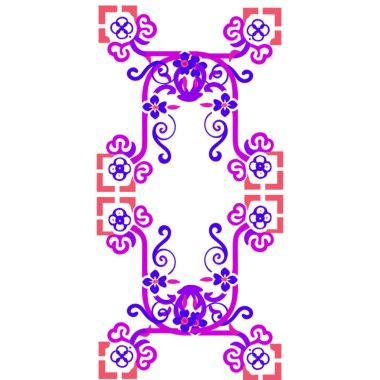 Çiçek alfabesi. vektör illüstrasyonu.