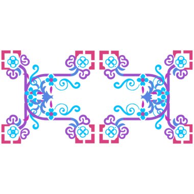 Soyut çiçek tasarımı ögesi