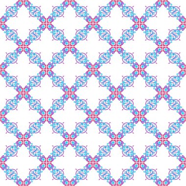 Soyut geometrik şekillerin kusursuz deseni.