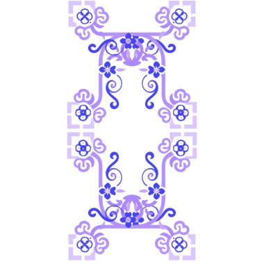 Çiçekler ve yapraklarla süslemeli.