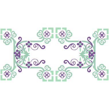 Metnin için kopyalama alanı olan dekoratif çiçek çerçevesi