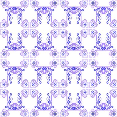 Doğulu kiremitleri olan desen