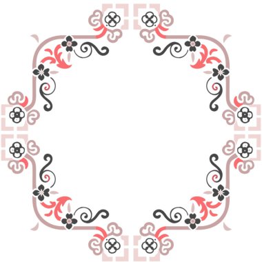 Vektör çiçek tasarım elementleri