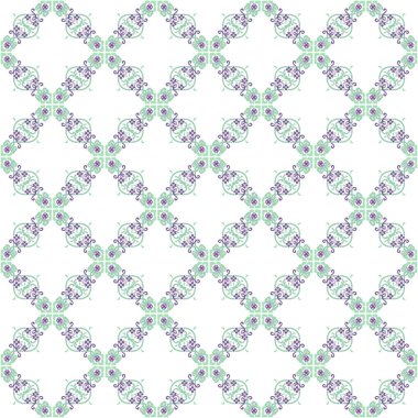 Dekoratif çiçeklerle kusursuz desen. vektör