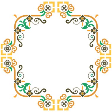 Bir çelengin vektör illüstrasyonu