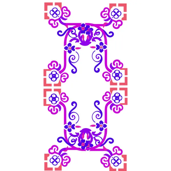 Çiçek alfabesi. vektör illüstrasyonu.