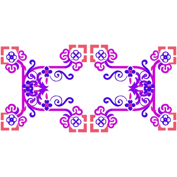 Vektör çiçek çerçevesi. Eski bir süs. retro tasarım ögesi.