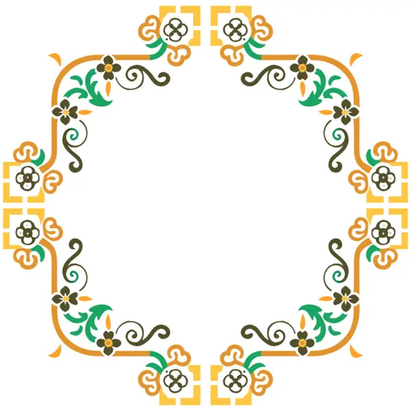 Bir çelengin vektör illüstrasyonu