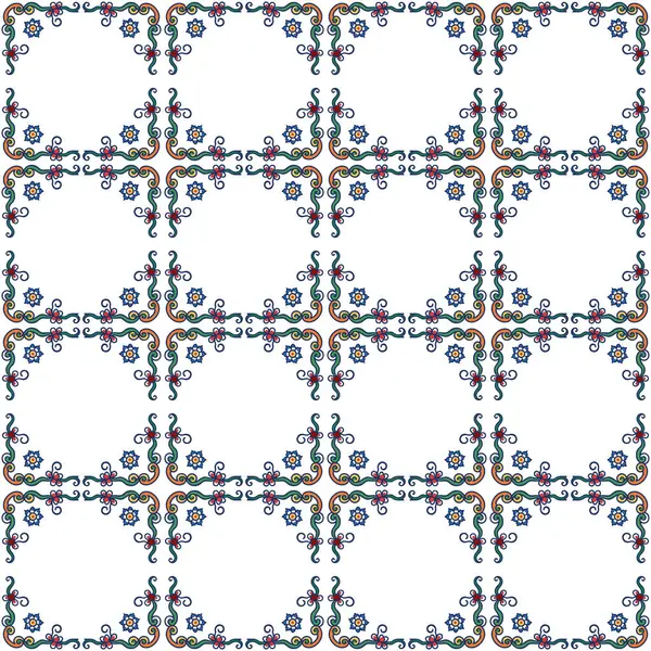 Geometrik süslemeli vektör deseni. Kusursuz tasarım dokusu.