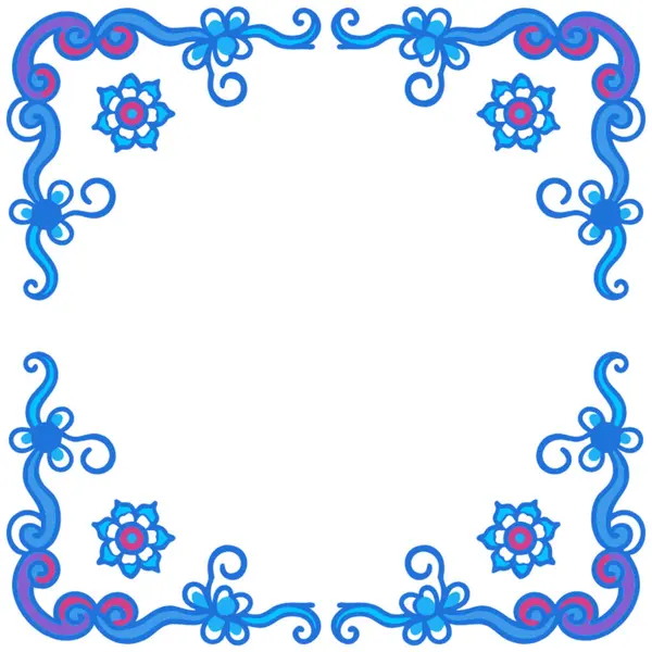 Vektör illüstrasyonu, eski çerçeve