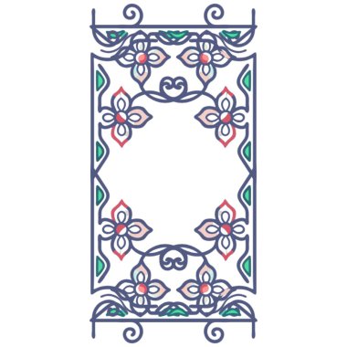 vektör çiçekli dekoratif tasarım ögesi