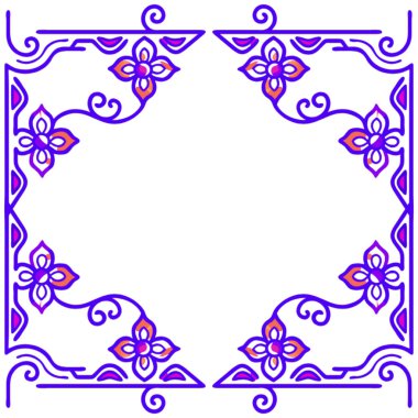 Beyaz arkaplanda çiçek ve yapraklar