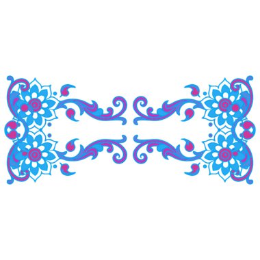 vektör illüstrasyonu, renk çiçek tasarımı