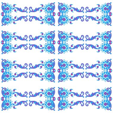 Mavi, pembe ve mavi renklerde kusursuz desen.