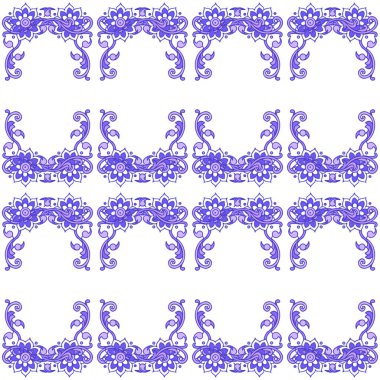 Soyut süslemeli kusursuz desen