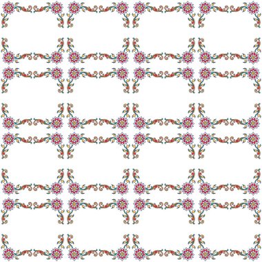 Çiçeklerle kusursuz desen