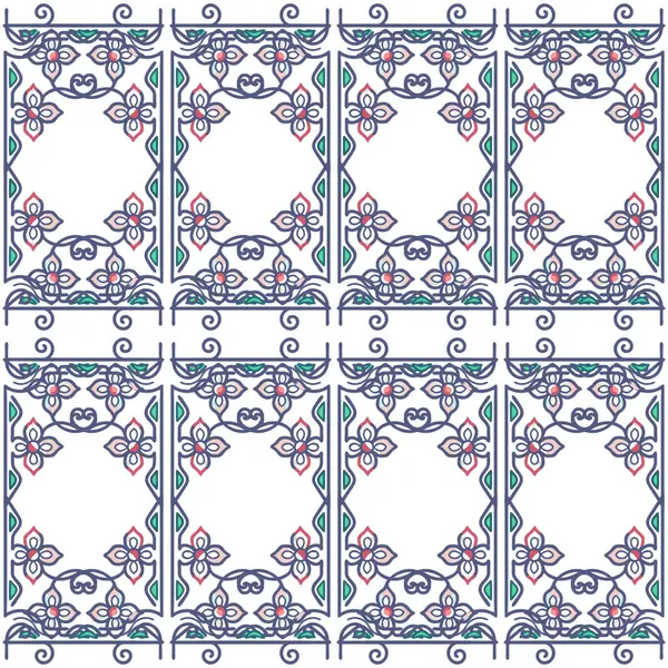 Klasik çiçekli süs. Kusursuz desen. Kusursuz