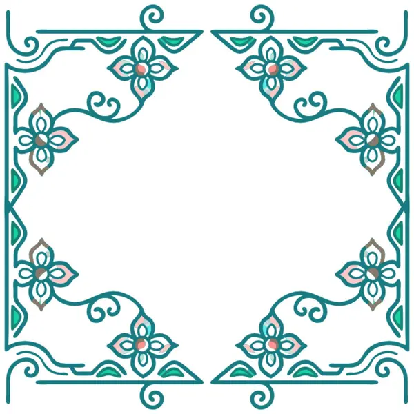 Dekoratif çiçek süsü. vektör illüstrasyonu.