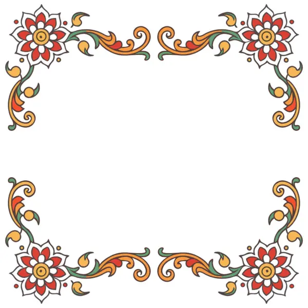 Vintage çiçek elementlerinin vektör kümesi