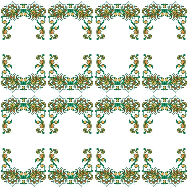 Tasarım ve kumaş iziniz için çiçek desenli vektör