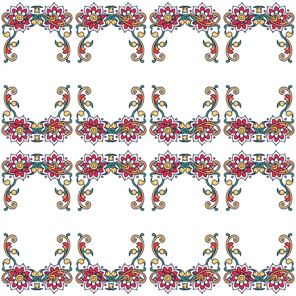 Dekoratif elementlerin kusursuz deseni.