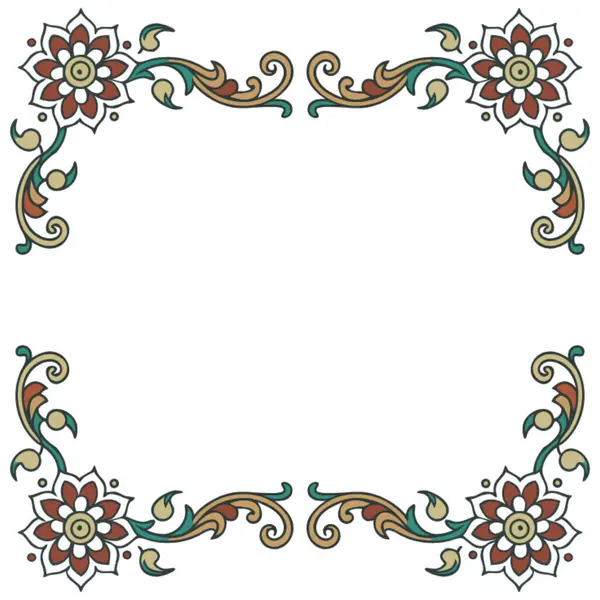 Süslemeli çerçevelerin vektör kümesi