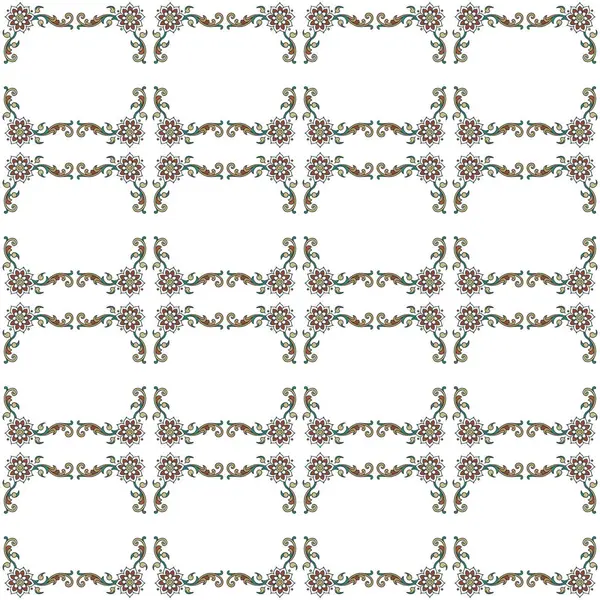 Beyaz çiçekli vektör deseni.