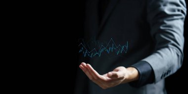 iş eli grafiği gösteriyor