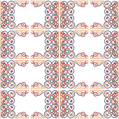 Vektör kusursuz desen. Renkli etnik süs