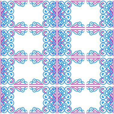 Etnik tarzda vektör soyut deseni