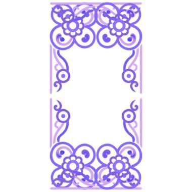 Vintage çerçeve çiçek