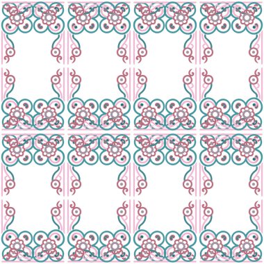 Soyut, pürüzsüz desenlerin vektör illüstrasyonu