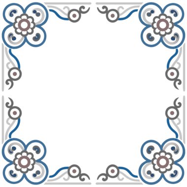 Eski stilden çerçeve.