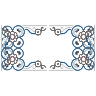 vektör soyut dekoratif doğa çiçek süslemesi