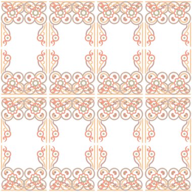 Soyut geometrik süslemenin vektör çizimi