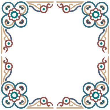 vektör süslemeli çerçeveler