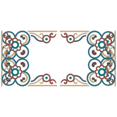 çerçeve sınır tasarımı simgesi izole edilmiş illüstrasyon tasarımı
